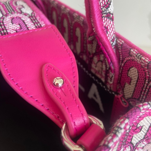 FURLA opportunity pink monogram-jacquard tote bag SUMMER BARBIECORE MOB WIFE - Picture 6 of 9